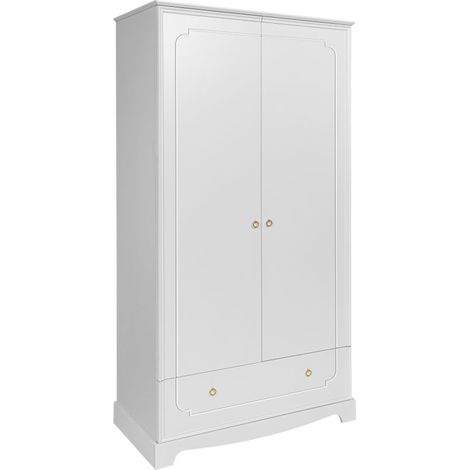 Schrank Royal mit 1 Schublade und 2 Türen, Weiß, 195cm (1/5)