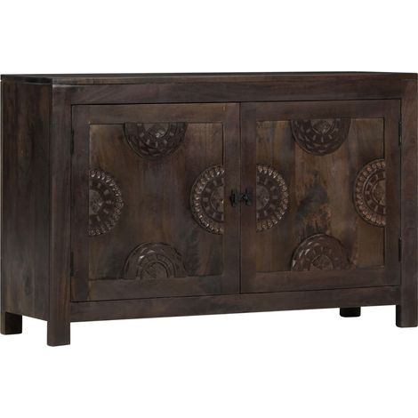 Aparador con diseño tallado madera maciza de mango 110x35x70 cm vidaXL (1/5)