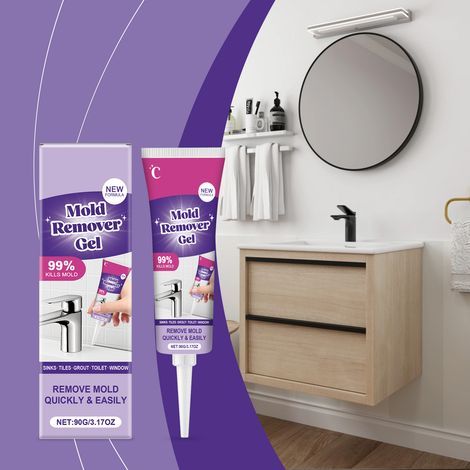 Gel nettoyant et d'entretien ménager - Nettoyant et d'entretien pour murs, éviers, fissures, carrelages, joints, sols et toilettes - 90 g -- (1/5)