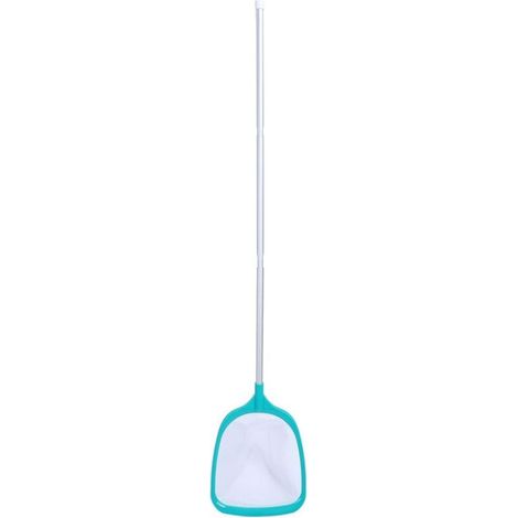 Filet d'écumoire de Piscine à Mailles Fines, Outil de Nettoyage de Remplacement, Fournitures avec Poteau Télescopique à Filetage 3 Sections pour étang et Place Efficacement Les Poissons, (1/5)