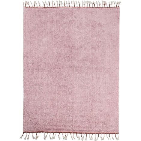 Kinderteppich CAPARLI Rosa 140 x 200 cm Baumwolle