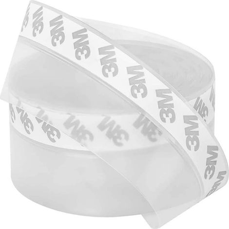 bas De Porte Adhsif,5m X 45mm Transparent Bande D'tanchit En Silicone Souple Adhsif Impermable L'eau Isolement Du Bruit Pour Porte Fentre Anti So (1/5)