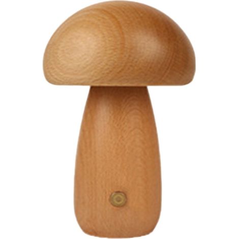 Lampe Veilleuse En Bois - Rechargeable Par USB - Commande Tactile - Réglage De La Luminosité - Pour Chambre À Coucher Salon Salle À Manger - 1 Pièce