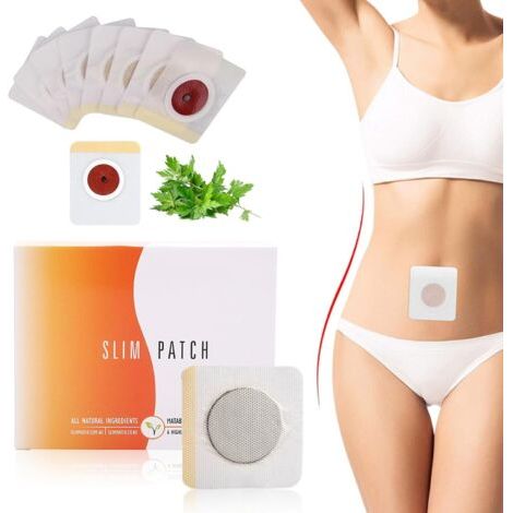 Patch Minceur – 40 Pièces Patch Amincissant Ventre Natural Herbal Sticker Perte de Poids Rapide, pour Brûler la Graisse du Ventre, Seau Taille
