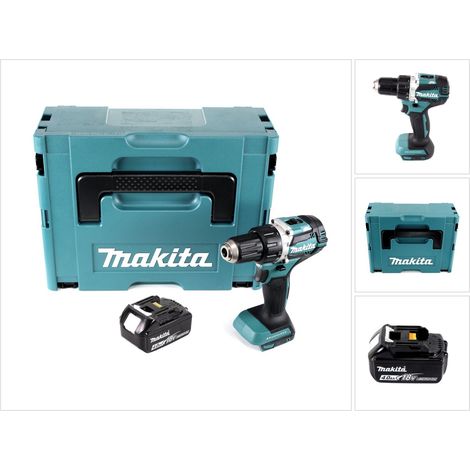 Trapano avvitatore a batteria Makita DDF 484 M1J 18 V 54 Nm senza spazzole + 1x batteria ricaricabile 4,0 Ah + Makpac - senza caricabatteria (1/5)