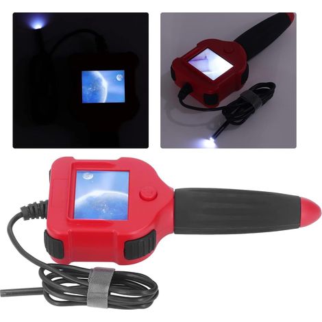Industrielles Endoskop, 2,4 Zoll 1 MP 5,5 mm HD-Inspektionskamera, industrielle Endoskop-Kanalkamera, digitale Inspektionskamera mit Licht für die Reparatur von Rohrinspektionen (1/5)