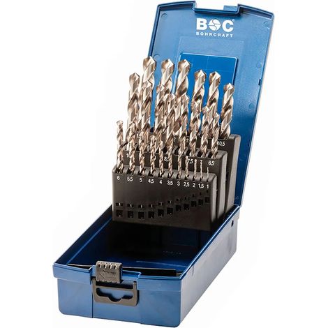 Punta per trapano Craft din 338 n hss-g acciaio rapido 25 pezzi (1/2)