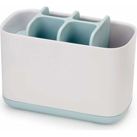 Set dentifrice WC, brosse à dent électrique, étagère salle de bain, savon de cuisine, brosse de nettoyage, rangement plastique et sanitaire grand modèle, bleu (1/5)