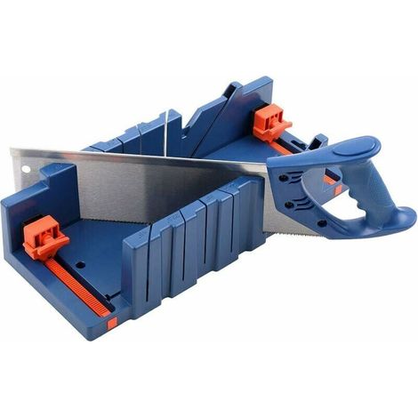 Boîte à onglets de serrage réglable – Pour coupes à 45° et 90° – Conception à fente inclinée – Taille 310 x 70 x 50 mm (1/5)