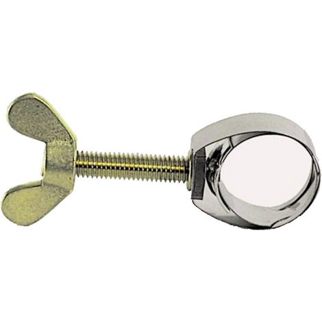 Schlauchschelle, Schlauchklemme - UNEX, bis 21mm, CNS, mit Flügelschraube aus Messing