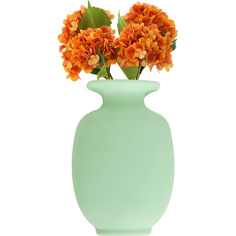 Vase mural à ventouse suspendu, adhésif fort, fleur en Silicone Durable pour salle de bains, porte de réfrigérateur (1/2)