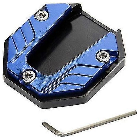 Motorrad-Seitenständerverlängerung, Motorrad-Fußstütze, Feststellbremsfuß, elektrische Motorrad-Feststellfußplatte – Blau (1/5)
