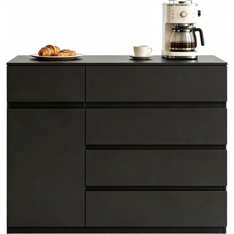 Meuble de cuisine élégant, meuble de rangement pour chambre, meuble de couloir avec tiroirs (uniquement le meuble de cuisine) (1/5)