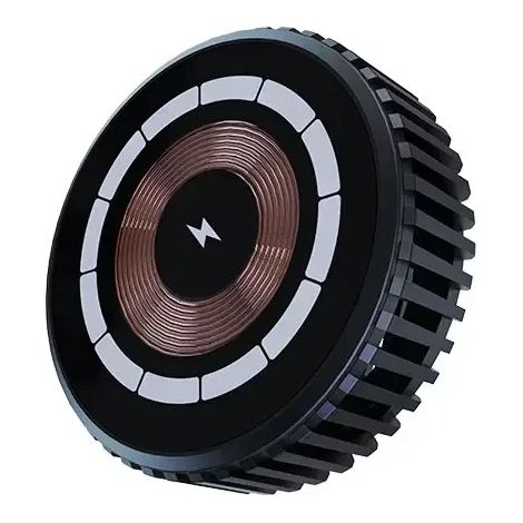 Chargeur de voiture magnétique sans fil QI2.0 amélioré avec ventilateur de refroidissement pour iPhone 15, 14 et 13 Pro Max. Support de téléphone pour voiture. Station de charge rapide. (1/5)