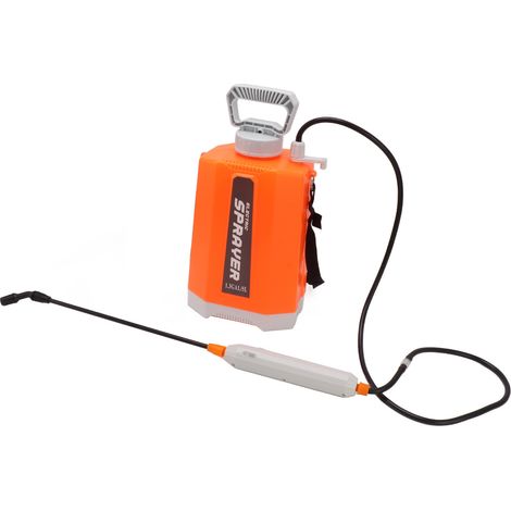 Pulvérisateur à piles avec 3 buses de brumisation, pulvérisateur de jardin électrique multifonctionnel à porter à l'épaule pour l'arrosage des fleurs et la pulvérisation de médicaments, orange (1/5)