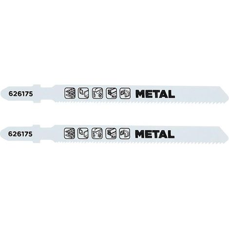 KWB hoja sierra calar metal fino 50 mm enganche t 49626175 , Hoja de sierra de calar para metal corte fino 50 mm, enganche T 49626175 (2 uds.), diseñada para realizar cortes precis
