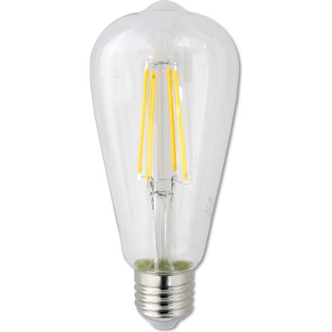 Lampadina LED a Filamento 8 watt Attacco E27 Luce Calda 3000K Risparmio Energetico 880 Lumen Lampada per Illuminazione Interni 220v