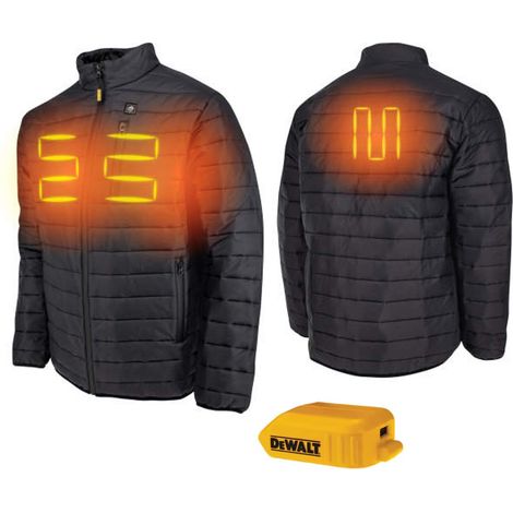 DeWalt DCHJ093 Heated Lightweight Puffer Jacket Coat 18v XR Large BARE UNIT (1/5)