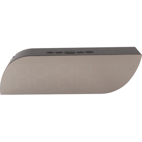 Réveil numérique multifonction avec affichage de la température et de l'humidité, fonction snooze et miroir LED, idéal pour la chambre à coucher. (1/5)