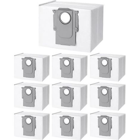 10 Staubbeutel als Zubehör für Xiaomi Roborock S8+/S8 Pro Ultra, S7 MaxV Ultra/S7 Pro Ultra/Q7+/Q7 Max+/Q5+/T8, Ersatz-Staubsaugerbeutel für die Roborock S7 Saugstation (1/5)