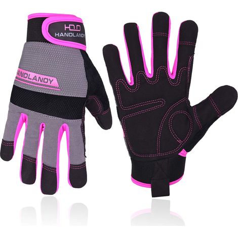 Gants de travail utilitaires pour hommes et femmes, gants de sécurité pour mécaniciens, compatibles avec les écrans tactiles, flexibles et respirants (1/5)