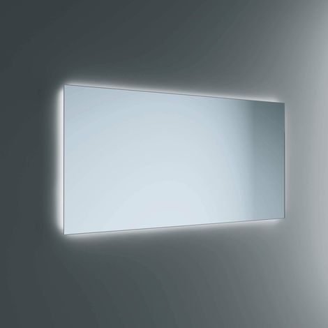 Lineabeta - Polaris LED-Spiegel 120x80cm Umgebungslicht mit grauem Rahmen
