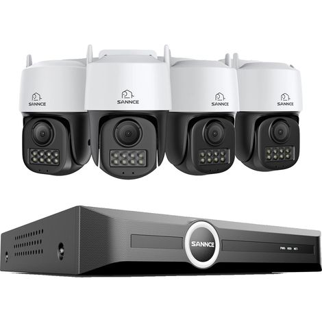 Sicherheitskamerasystem, 5MP Auflösung, Nachtsichttechnologie, 4Stück Kamera-a, 1T-a (1/2)