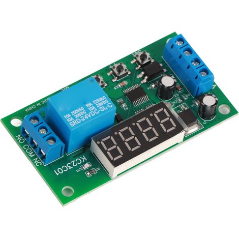 Carte module relais compteur d'impulsions polyvalent 0.1S à 9999999.9S précision 0.01S 1 voie 24V (1/5)
