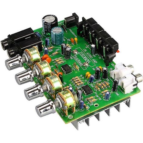 Carte d'amplification audio 12 V CC 40 W + 40 W, amplificateur de microphone numérique avec contrôle de tonalité, amplificateur de haut-parleur (1/5)