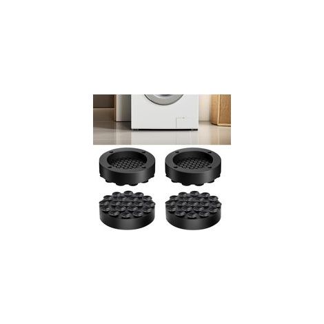 Amortisseur de vibrations pour machine à laver, lot de 4 sous-couches pour machine à laver, amortisseur anti-vibrations universel (1/5)