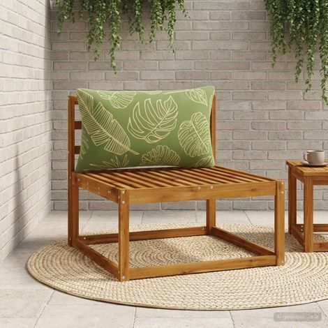 vidaXL Back Cushion PUTTEN 100% Polyester Leaf Design 70 x 40 x 15 cm (1/5)