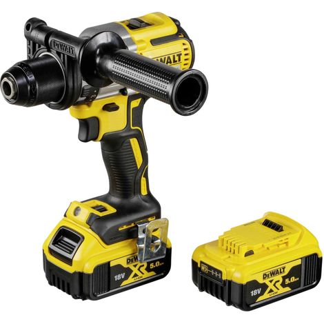 Dewalt – Perceuse-visseuse sans fil 18V – 2 batteries 5Ah Li-ion – Moteur Brushless – Couple 95Nm – Vitesse 2000 tr/min pour perçage béton (1/5)