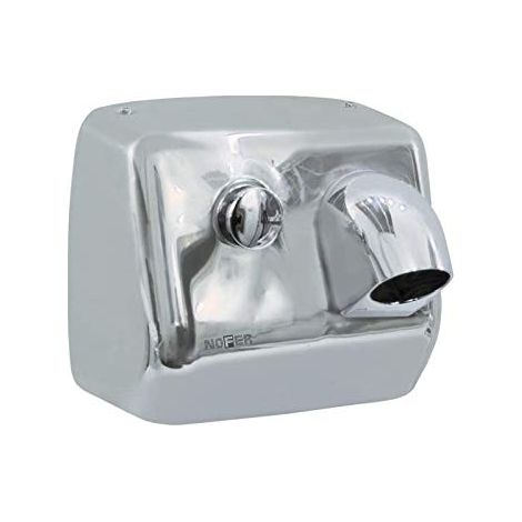 Asciugamano elettrico con pulsante inox cromato lucido zonda nofer 02200.b
