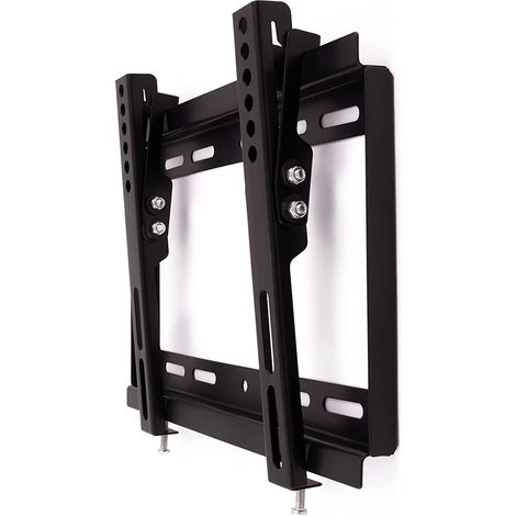 CoolBox Soporte TV Pared 14" - 42". hasta 25 KG de Peso, Inclinación Regulable (0º/12º). Compatible con Soportes VESA 50-200 x 80-215 mm. Distancia a la Pared 60mm.