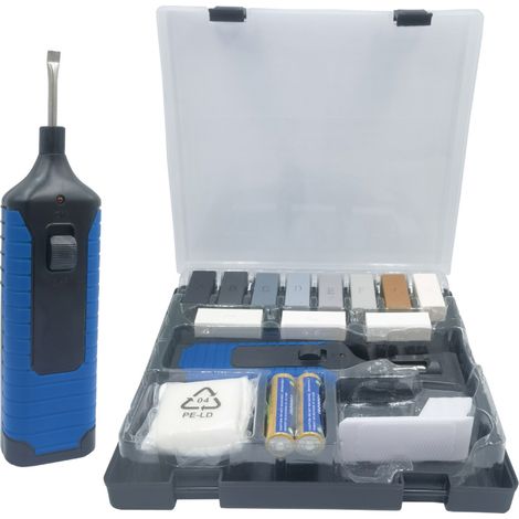 Kit d'outils de réparation pour sols en PVC, LVT et WPC (avec interrupteur traversant) (1/5)