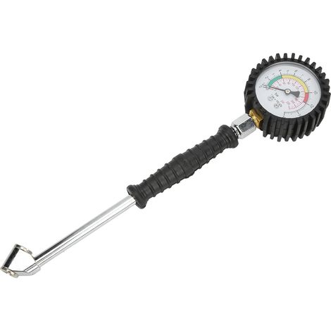 Gauge de Pression des Pneus, Jauges de Pneus pour Pression de Pneu à l'air de Pression de Pression de Pression de Pneu 0‑220 Psi Type de Pointeur Portable Haute Précision Universelle pour le Vélo (1/5)