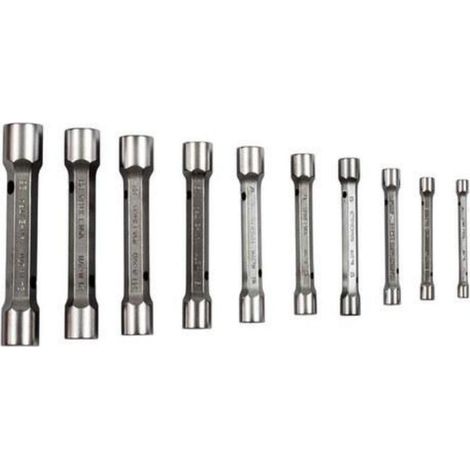 Llave De Tubo De 2 Bocas Juego 27M/10