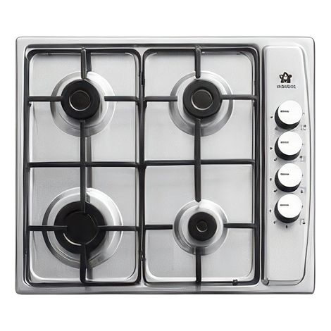 Table de Cuisson Gaz Encastrable Staylux 60 cm 4 Feux Inox Grille �mail Inox