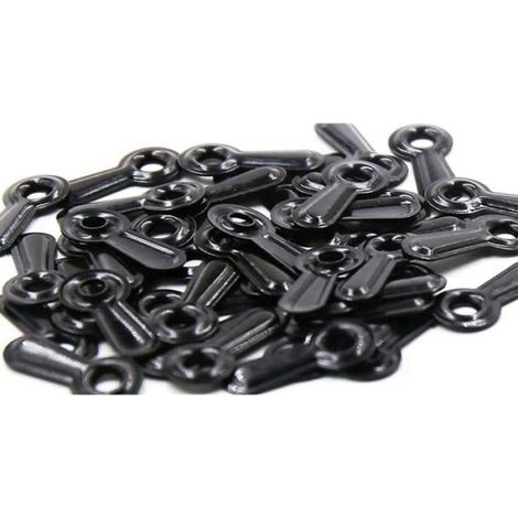 Attaches À Bouton Tournant - 400 Pièces - Pour Cadre Photo - Longueur 2 cm - Largeur 0,9 cm - Fer Noir (1/4)