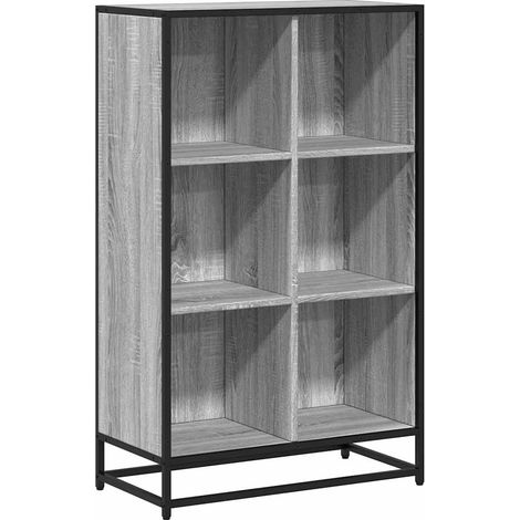 Maison Exclusive - Libreria Grigio Sonoma 65,5x33x107,5 cm in Legno Multistrato