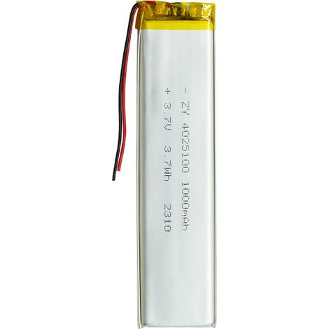 Customized 4025100 polymer lithium battery 1000mAh for emergency lights, Bluetooth speakers, and cabinets. (1/4)