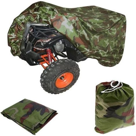 Housse de Tracteur de Jardin, Housse Tondeuse autoportée, Bâche en Tissu Oxford 420D Coupe-Vent, Anti-Pluie, Anti-poussière et Anti-UV (210 x 120 x 115CM) (1/5)