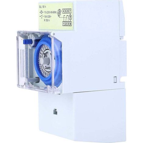 Mechanischer Timer SUL181h, 24-Stunden-Quarz-Timer, Moduluhr, Relais-Schalter, 110–230 V AC, 16 A (1/5)