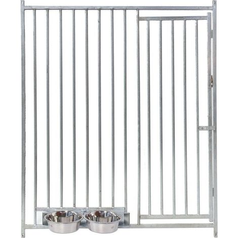 Frente para Boxes con comedero para perros (1/5)