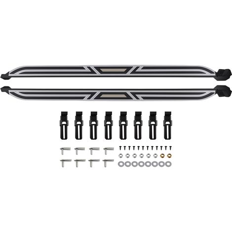 Non-Slip Side Steps Running Boards for Skoda Kodiaq 2017-2024 Left Right Black (1/5)