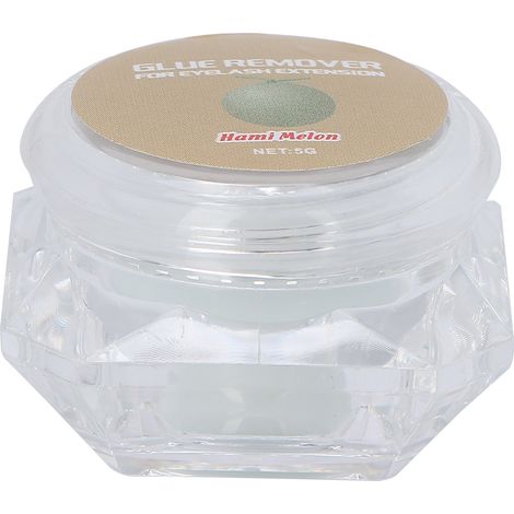 Crème dissolvante pour cils 5g, arôme fruité, dissout l'adhésif des extensions de cils, parfum melon. (1/5)