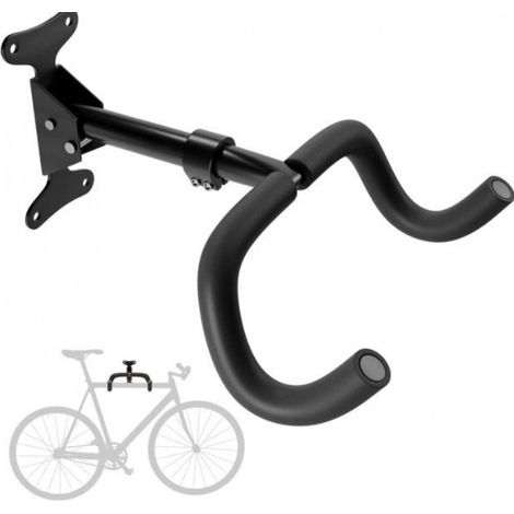 Support mural pour vélo - Porte-vélos - Fixation murale - Système de suspension - Porte-vélos - Étagère pour casque - Crochet pour vélo - Support mural pour vélo - Fixation murale - Crochet pour vélo (1/4)