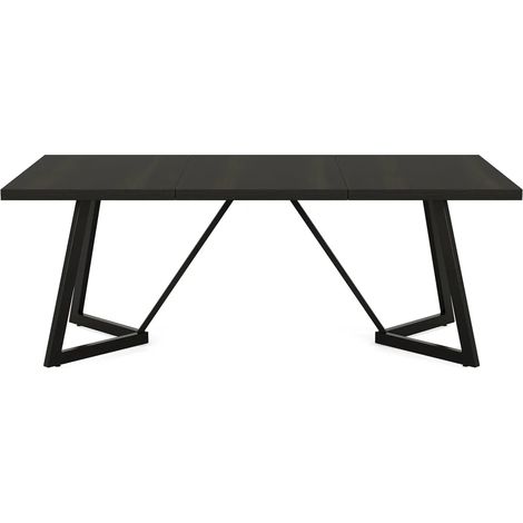 Table à manger stable, table de cuisine, bureau raffiné, table de conférence rectangulaire (table à manger uniquement) (1/5)