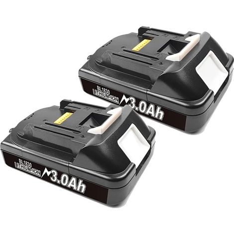 Batería de repuesto para herramientas eléctricas, capacidad de 9000 mAh, voltaje de 18 V, 2 baterías de 3,0 Ah. (1/2)