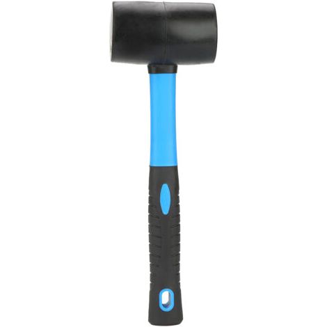 Marteau en caoutchouc bleu et noir à double face souple et dure, outil d'installation (1/5)
